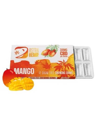 Chewing-gum CBD Mango 36mg Astra Hemp 1