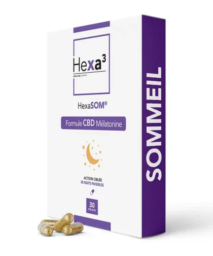 Gélules CBD Sommeil 50mg - Hexasom
