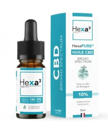 Huile CBD Broad Spectrum 10% - Hexa3
