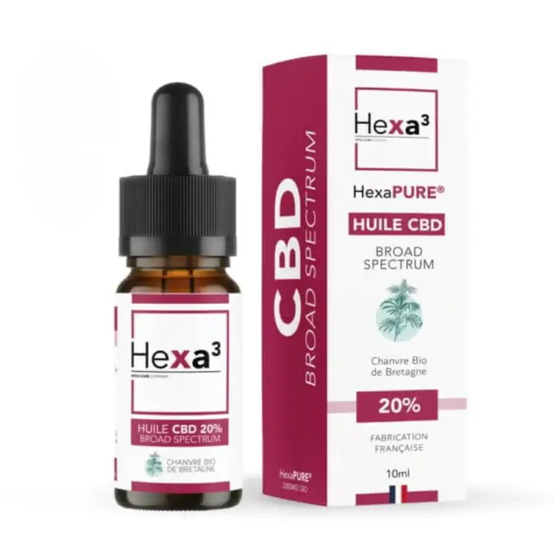 Huile CBD Broad Spectrum 20% - Hexa3