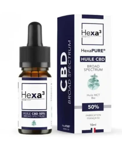 Huile CBD Broad Spectrum 50% - Hexa3