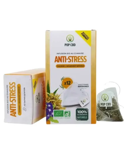 Tisane CBD Anti-Stress 12 sachets Pop CBD