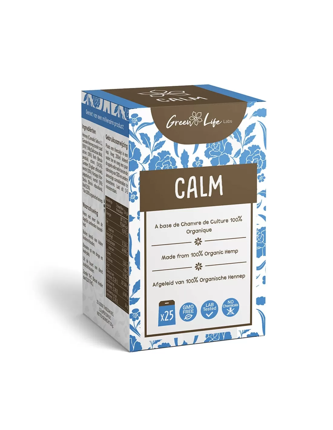 Tisane au CBD Calm 25 sachets - Green Life Labs