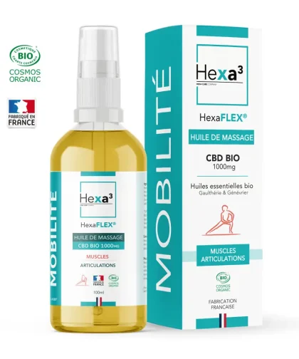 Huile-massage-CBD-100ml-Cosmos-HexaFLEX-Fiche-produit-2024